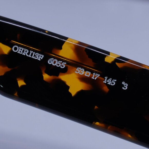 Off-White OERI13F VANCOUVER 6055 Geometric Sunglasses – Havana/Green - Picture 8 of 12